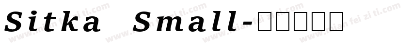 Sitka Small字体转换
